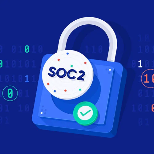 SOC 2 padlock illustration