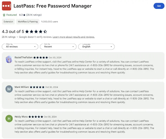 Beware of Scammers Using Fake Support Numbers to Exploit LastPass Users